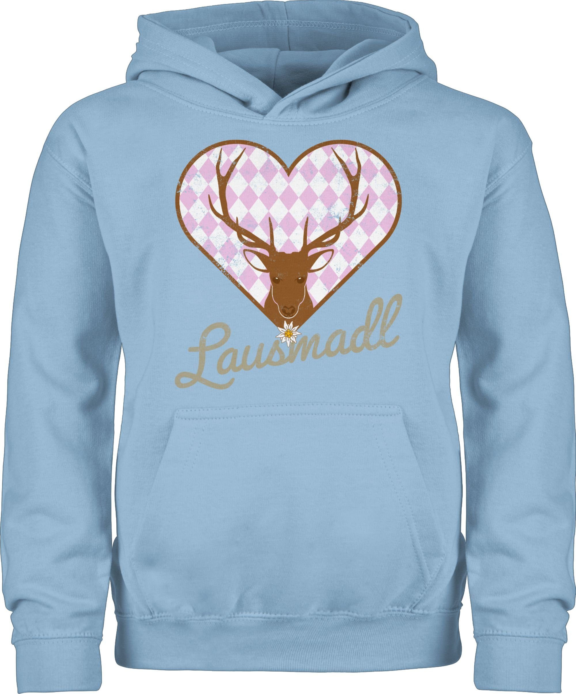 Shirtracer Baby Langarmshirt Oktoberfest - Herzmadl Design Mit Geweih Motiv